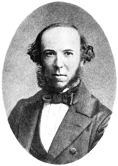 Photograph of English 19th century philosopher Herbert Spencer