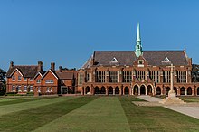 Dining Hall and the Quad War Memorial, St John's School