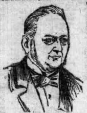 Ink sketch of Thomas Tilling, from an 1893 South London Press article. Thomas Tilling - Ink Sketch.png