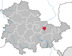 Li position de Jena in Thuringia