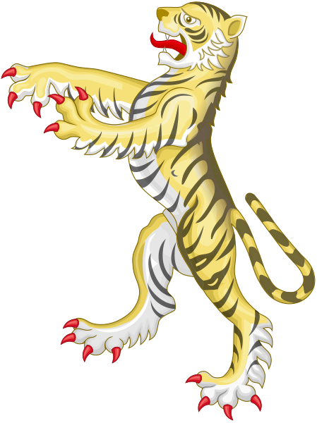 File:Tiger Supporter (Heraldry).svg