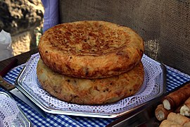 Asturian tortiella de pataques, characterised by its thickness[citation needed]