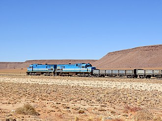 TransNamib train near Kolmanskop. TransNamib near Kolmanskop.jpg
