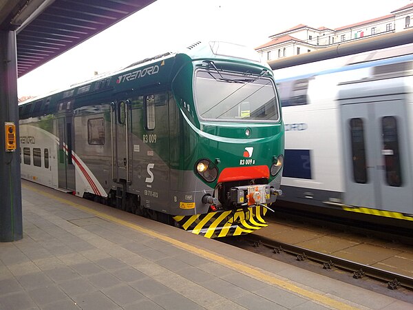 A Trenord train at Cadorna station, Milan