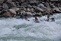 Trishuli river at Dhading and white water rafting