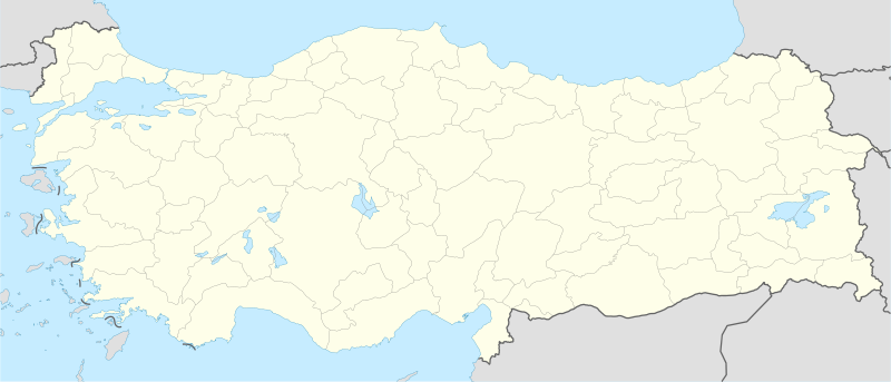 Mapa konturowa Turcji
