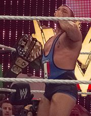 Santino Marella with the WWE United States Championship belt USA Champion Santino Marella 2.jpg