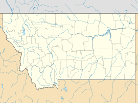 Poloha mesta Helena v rámci federálneho štátu Montana