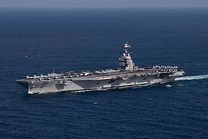 USS Gerald R. Ford (CVN-78) underway in the Atlantic Ocean on 9 October 2022 (221009-N-TL968-1248).JPG