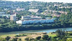 Umgeni Park aan die noordoewer van die Blue Lagoon