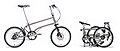 Das VELLO Bike+ in der Ausführung Titan – Erstes Bild in fahrbereitem Zustand; zweite Abbildung in gefaltetem Zustand.