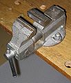 Another view of a bench vise