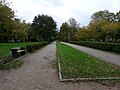 Vue du parc depuis la gare.