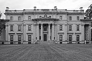 Exterior of the mansion, Vanderbilt Mansion National Historic Site (optimized for black-and-white printing)