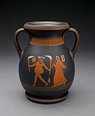 Vase in the style of Greek red-figure pottery; circa 1815; wedgwood; height: 28.5 cm, width: 22.8 cm