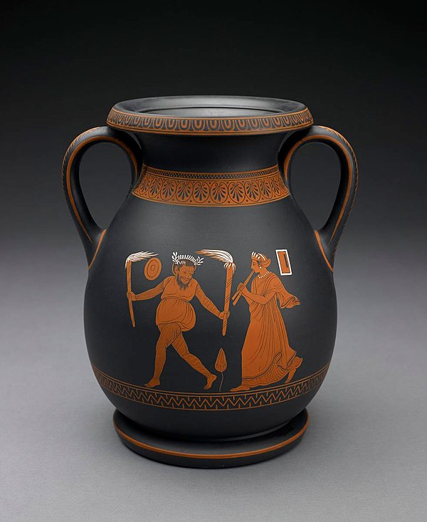 Neoclassical "Black Basalt" Ware vase by Wedgwood, c. 1815 AD