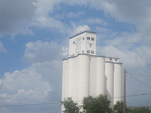 Vega CO OP grain elevator serves Oldham County.