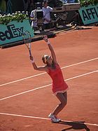 Victoria Azarenka started the season with a 26-match winning-streak, including her first major. Victoria Azarenka Serve.jpg