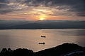 Sunset view from Mt. Hakodate 函館山から眺めた夕日