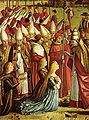 Легенда пра св. Урсулу: Сустрэча з Папам Кірыякам. 1490-1496. Галерэя Акадэміі. Венецыя
