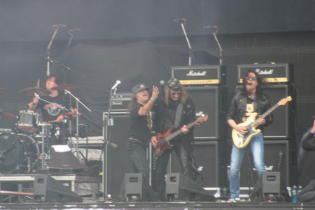 Krokus performing at Hellfest 2013