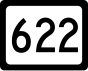 West Virginia Rute 622 penanda