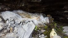 Medicinal water collected at Zong gompa