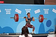 Deutsch: Gewichtheben bei den Olympischen Jugendspielen 2018; Tag 2, 10. Oktober 2018; Jungen 62 kg English: Weightlifting at the 2018 Summer Youth Olympics at 8 October 2018 – Boys' 62 kg