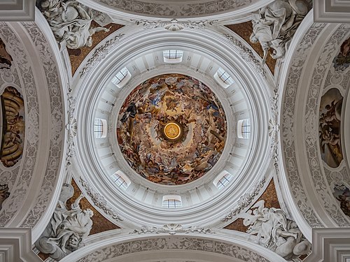 Dome of the monastery basilica St. Martin in Weingarten