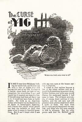 «Weird Tales», ноябрь 1929 