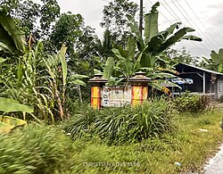 Tanda selamat datang di Desa Silaiya Tanjung Leuk