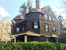 The William Berryman Scott House (1888), designed by A. Page Brown, at 56 Bayard Lane, Princeton, New Jersey in the Princeton Historic District William Berryman Scott House.jpg