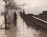 Willem Witsen (1890): Quay entlang der Themse, Privatbesitz.