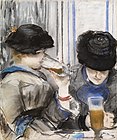 Women Drinking Beer, Manet, c. 1878