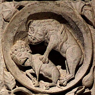 Vézelay del zodiaco 18 - Leo.jpg