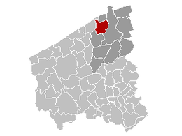 Zuienkerke - Carte