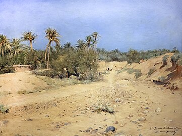 L'Oued Chetma en été (1890) - Maurice Bompard