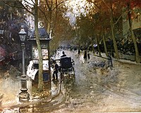 Вулиця в Парижі. Приблизно 1900-ті