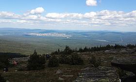 Vista de Zlatoust desde Urenga Ridge.