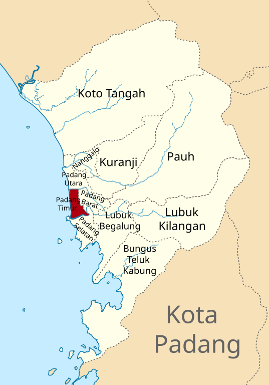 File Peta Lokasi Kecamatan  Padang Timur Kota Padang svg 