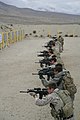 Marines shooting with M4s