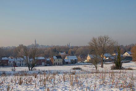 Mons seen from the countryside