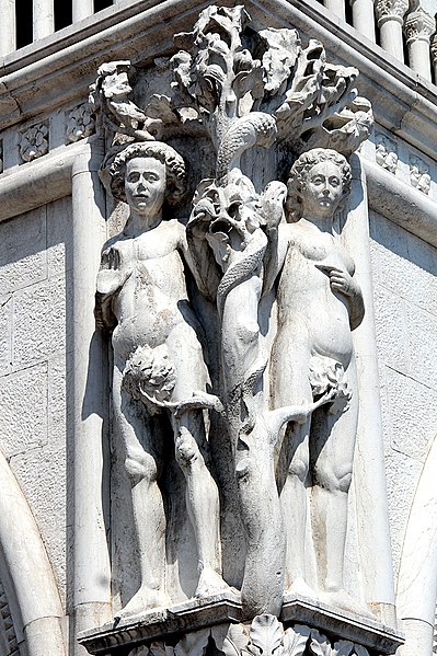 File:0 Venise, 'La Chute d'Adam et Ève' - Palais des Doges (2).JPG