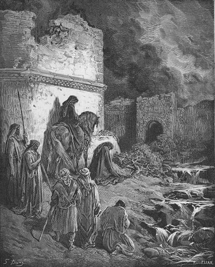 Gustave Doré, Nehemiah Views the Ruins of Jerusalem's Walls, 1866