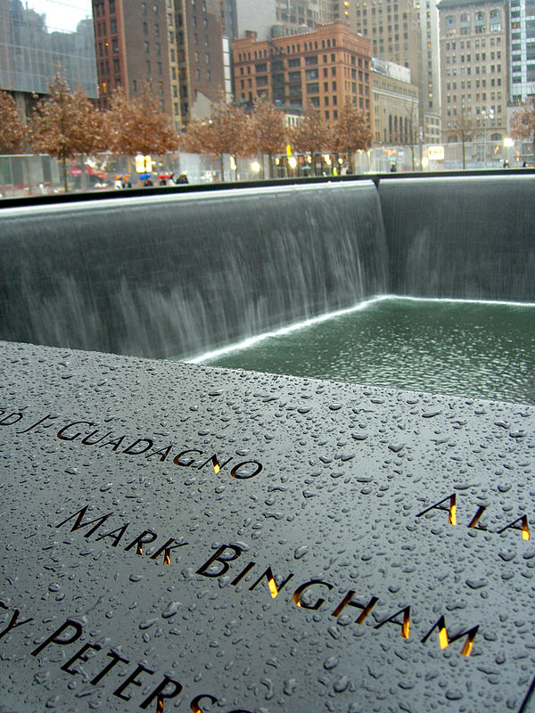 Bingham's name is located on Panel S-67 of the National September 11 Memorial's South Pool, along with those of other passengers of Flight 93.