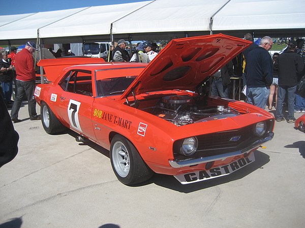 The 1969 Chevrolet Camaro ZL-1 in which Jane won the Australian Touring Car Championship in 1971 & 1972.