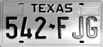 1975 Texas license plate, 542-FJG.jpg
