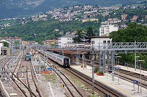 Melihat dari halaman stasiun