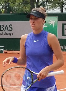 Markéta Vondroušová, la ganadora de los singles femeninos de 2023. Fue su primer título importante.