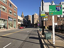 North Star on Central Avenue in Downtown Newark 2020-11-04 14 35 06 View east along Essex County Route 508 (Central Avenue) just west of Broad Street in Newark, Essex County, New Jersey.jpg